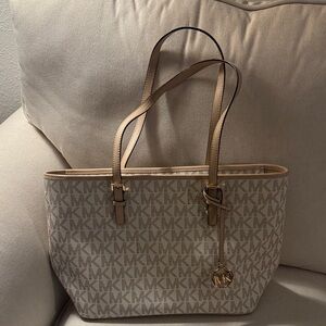 Michael Kors Tan Monogram Tote
